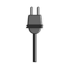 plug with cord icon image vector illustration design 