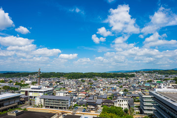 Obraz premium 奈良県の街並み 展望