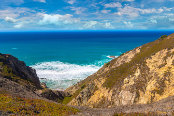 Atlantic ocean coast in Portugal