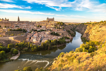 Fototapeta na wymiar Cityscape of Toledo, Spain
