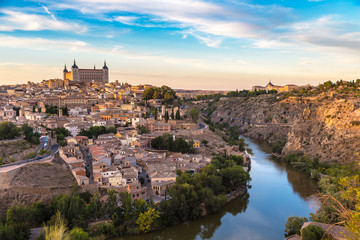 Cityscape of Toledo, Spain - obrazy, fototapety, plakaty