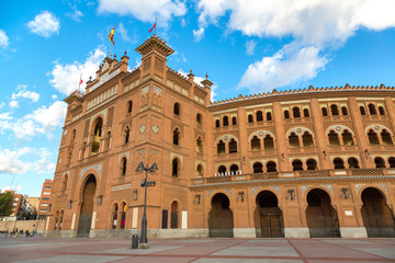 Famous bullfighting arena in Madrid