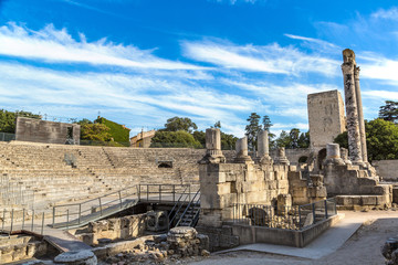 Roman amphitheatre in Arles, France