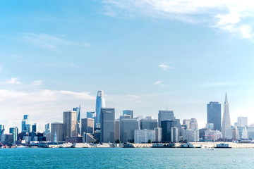 Naklejka premium City scape of San Francisco from bay.