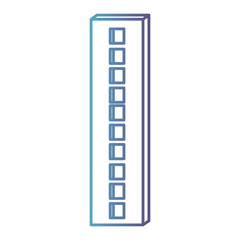 corporate building icon gradient color silhouette from blue to purple