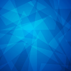 Fototapeta premium Abstract blue triangle background