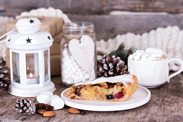 strudel and winter decor