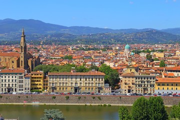 Fototapeta na wymiar Beautiful view of Florence from Piazzale Michelangelo, Florence, Italy.