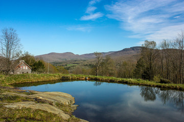 lake on top of a mountain