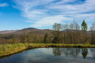 lake on top of a mountain
