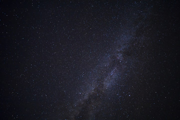 Starry night sky, milky way galaxy with stars and space dust in the universe