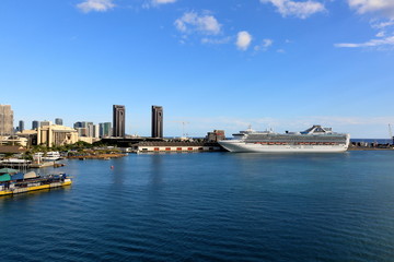 Naklejka premium ホノルル港