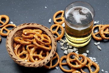 Salted pretzels