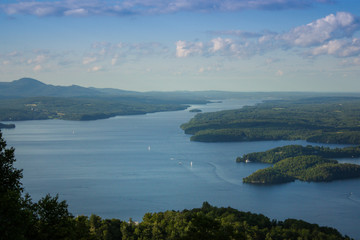 lake memphremagog for the top of mont owls head