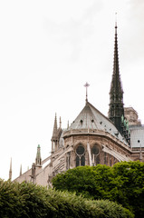 Fototapeta na wymiar Notre Dame Cathedral La fontaine de la Vierge