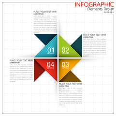 Infographic business timeline process chart template. Vector modern banner used for presentation and workflow layout diagram, web design. Abstract elements of graph options.
