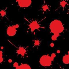 red blood stains seamless pattern,scary background