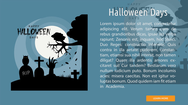 Halloween Days Conceptual Banner
