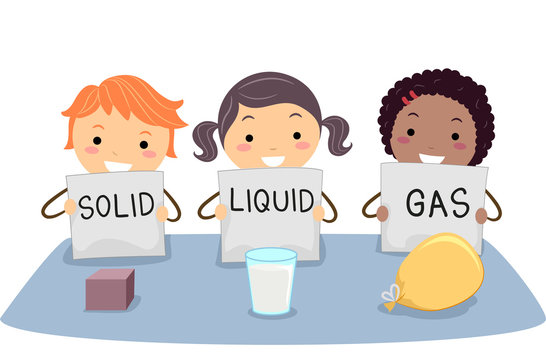 solids liquids and gases pictures for kids