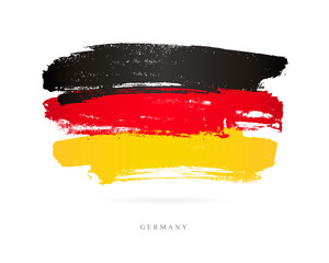 Fototapeta premium Flag of Germany. Brush strokes