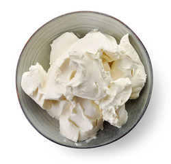 Bowl of cream cheese