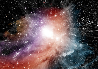 galaxy in a free space