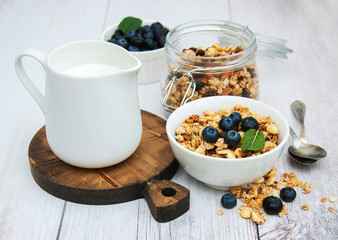 Bowl with granola