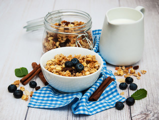 Bowl with granola