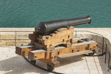 Malta, Valletta, Saluting Battery Cannons