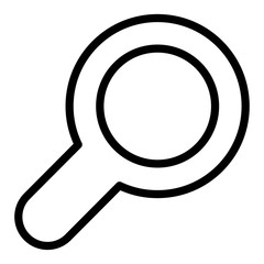 magnifying glass icon on white background