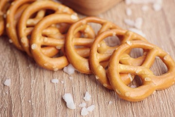 Salted pretzels