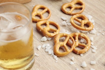 Salted pretzels