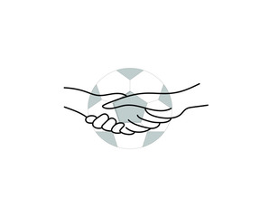 Team ball on white background