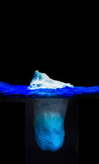 The Iceberg model, which likens human communication to iceberg ice cubes with a visible outflow of...