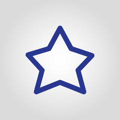 Star icon for app or website development as Suggestion, preferred, best.