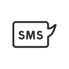 SMS vector icon.