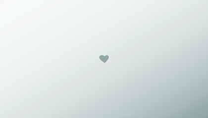 The heart on grey background