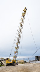 Fototapeta na wymiar Mobile lifting crane