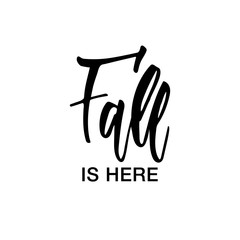 Obraz premium Fall is here! Black and white design element for print, cards, banners, adds.