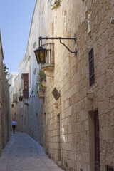 Fototapeta premium Malta, Mdina, Narrow Street