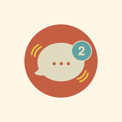 Fototapeta premium Illustration of speech bubble vector set