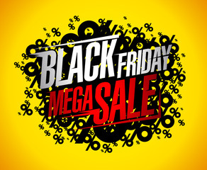 Black friday mega sale banner