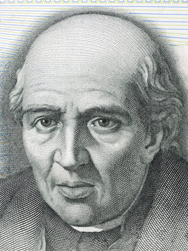 Miguel Hidalgo Y Costilla Portrait From Mexican Pesos