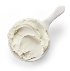 bowl of cream cheese