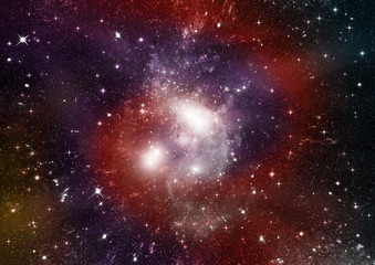 galaxy in a free space