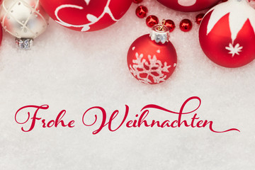 Frohe Weihnachten Grußkarte