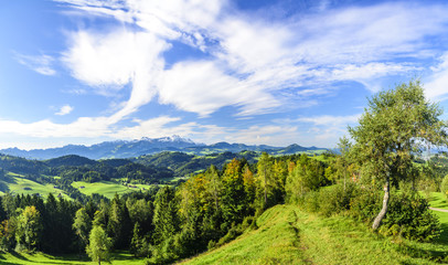 Fototapeta na wymiar herbstliche Naturlandschaft in der Schweiz