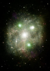 galaxy in a free space