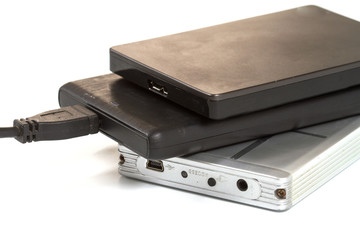 External hard drive with usb cable