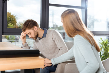 young couple at psychotherapy